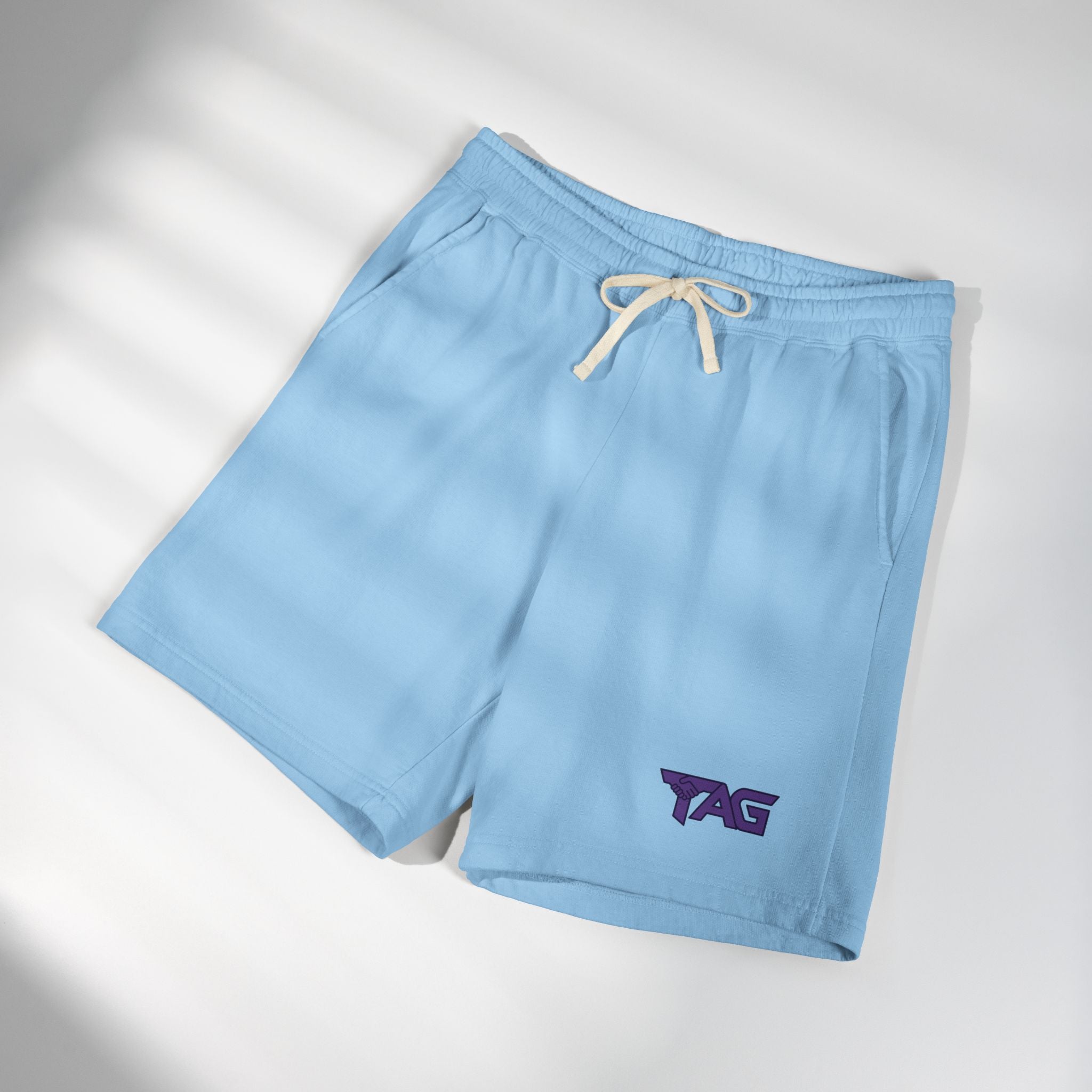 Unisex Garment-Dyed Lightweight Fleece Sweat Shorts