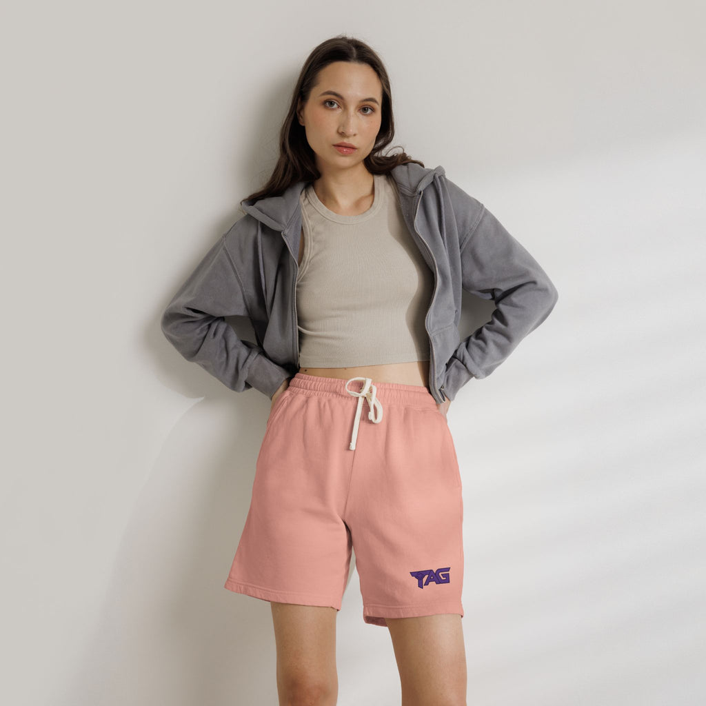Unisex Garment-Dyed Lightweight Fleece Sweat Shorts