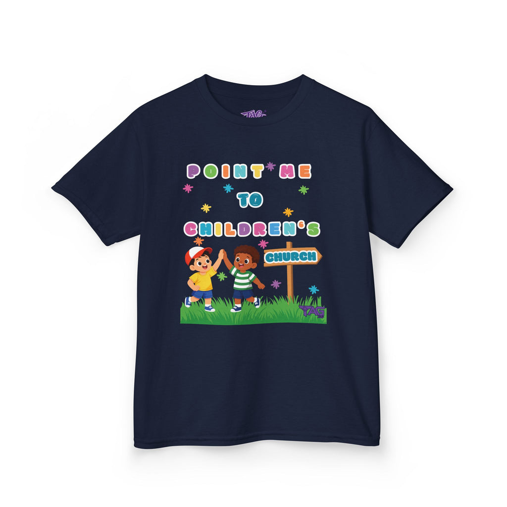 Point Me To Children`s Church Kids Tee