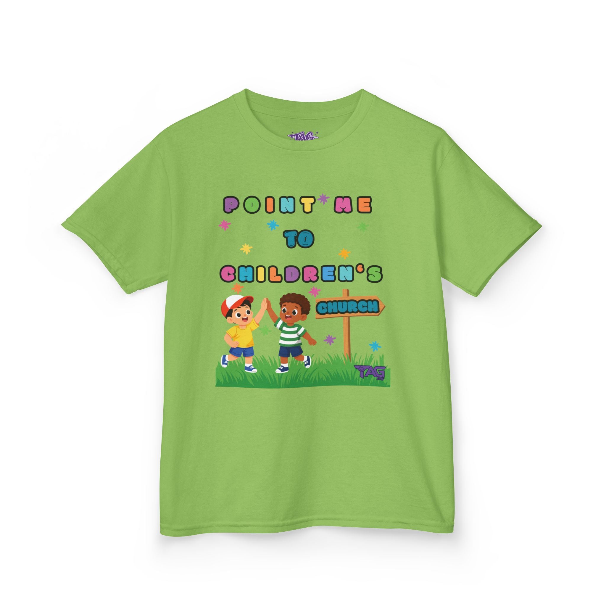Point Me To Children`s Church Kids Tee