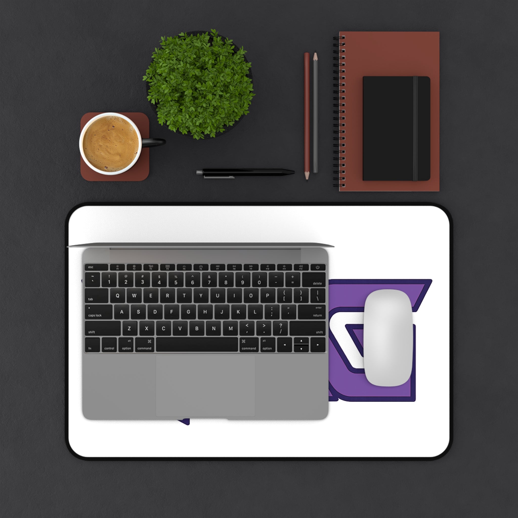 TAG Logo Desk Mat — Purple Handshake Gaming/Work Mousepad