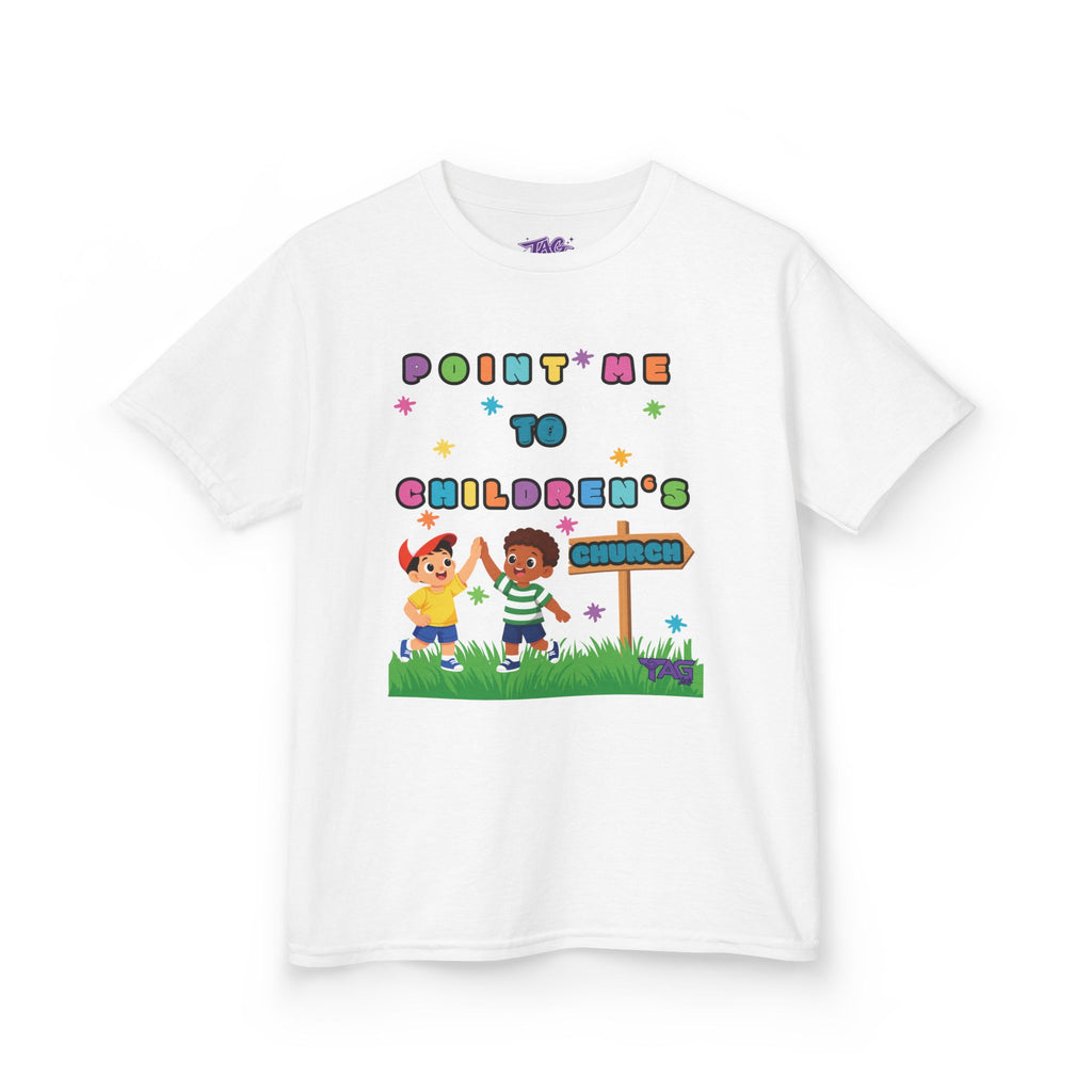 Point Me To Children`s Church Kids Tee