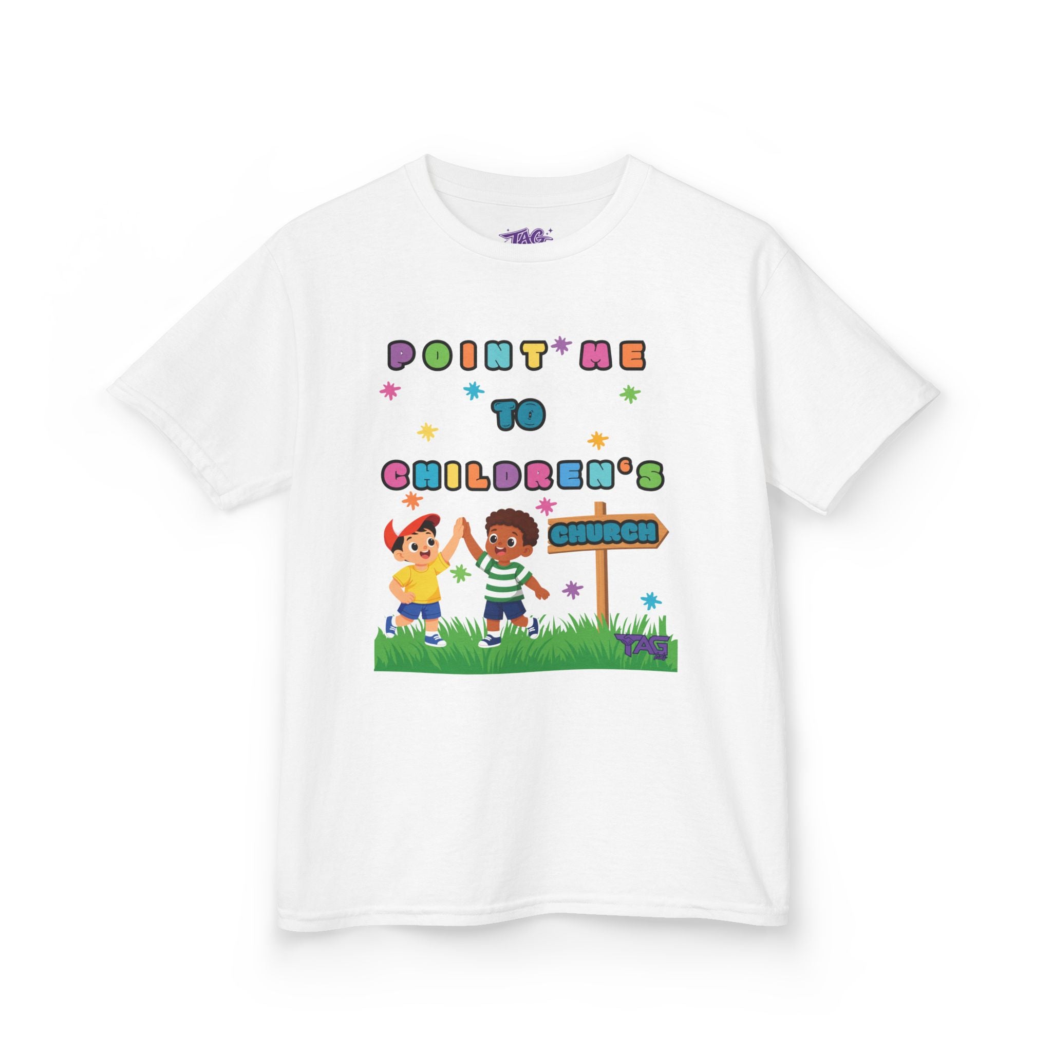 Point Me To Children`s Church Kids Tee