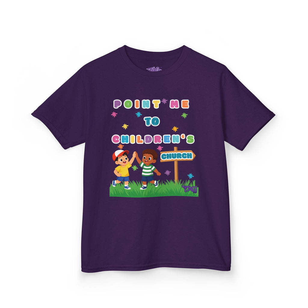 Point Me To Children`s Church Kids Tee