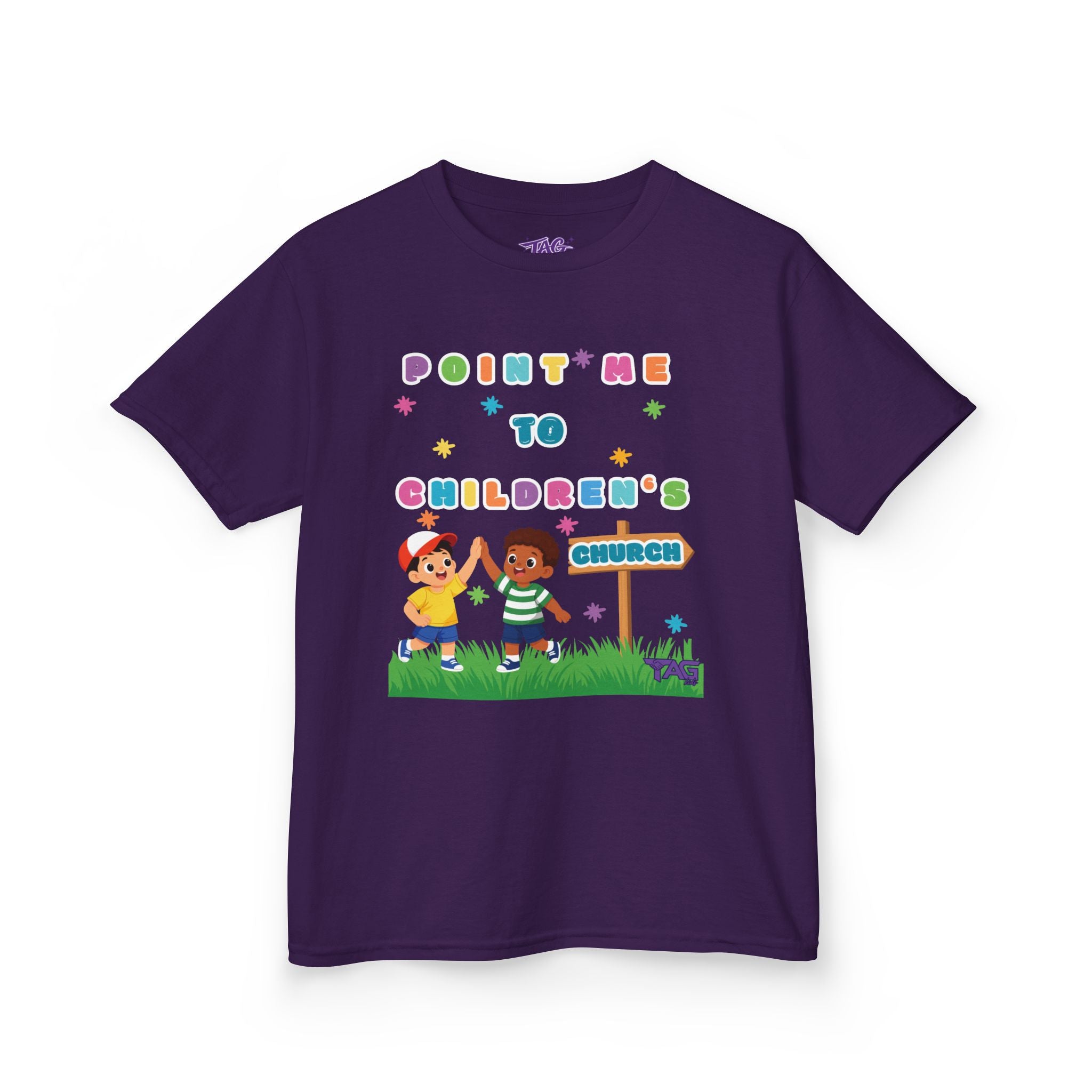 Point Me To Children`s Church Kids Tee