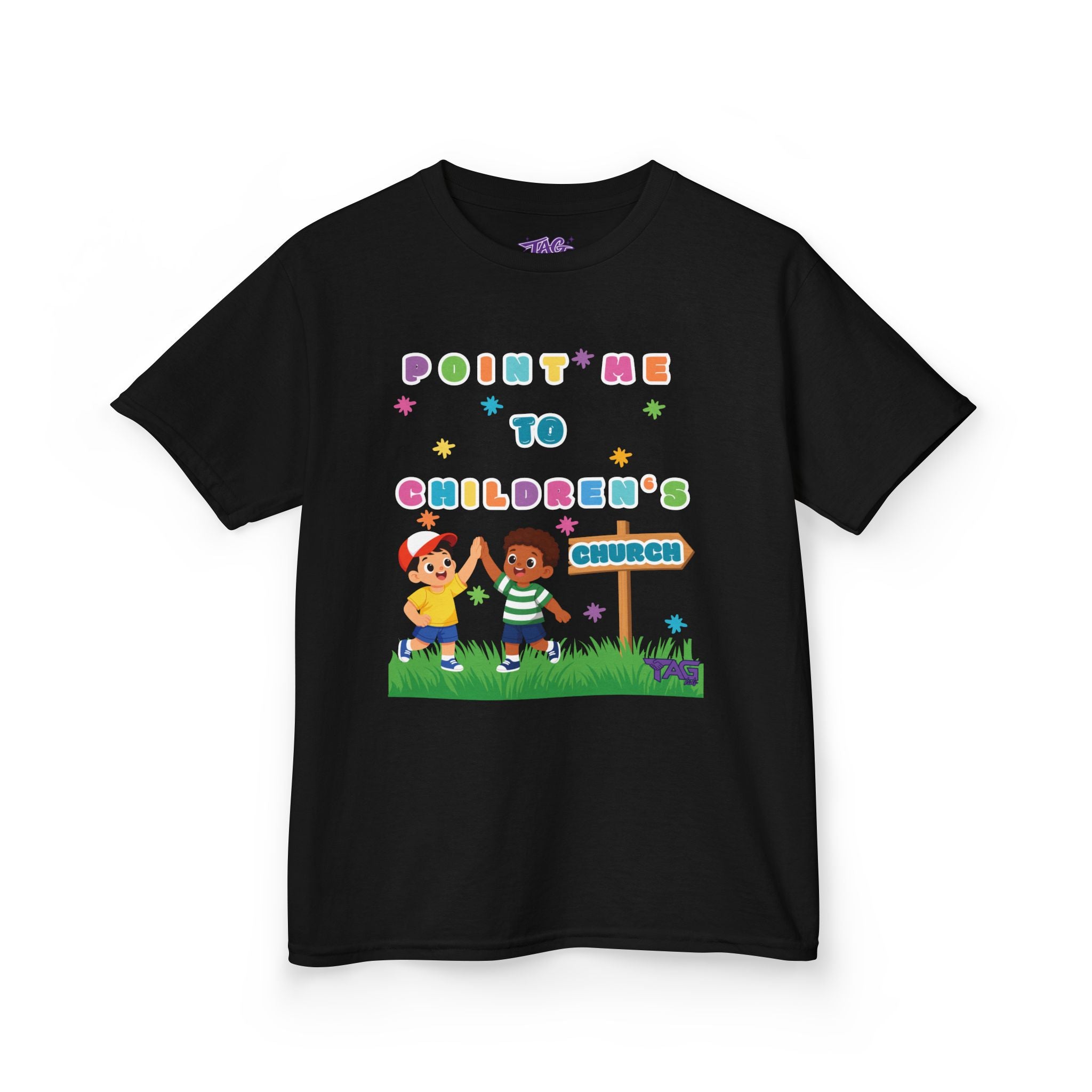 Point Me To Children`s Church Kids Tee