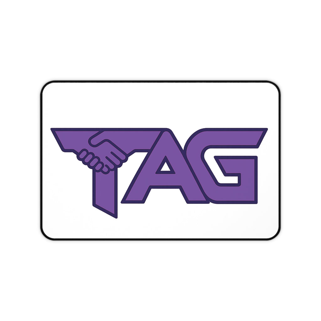 TAG Logo Desk Mat — Purple Handshake Gaming/Work Mousepad