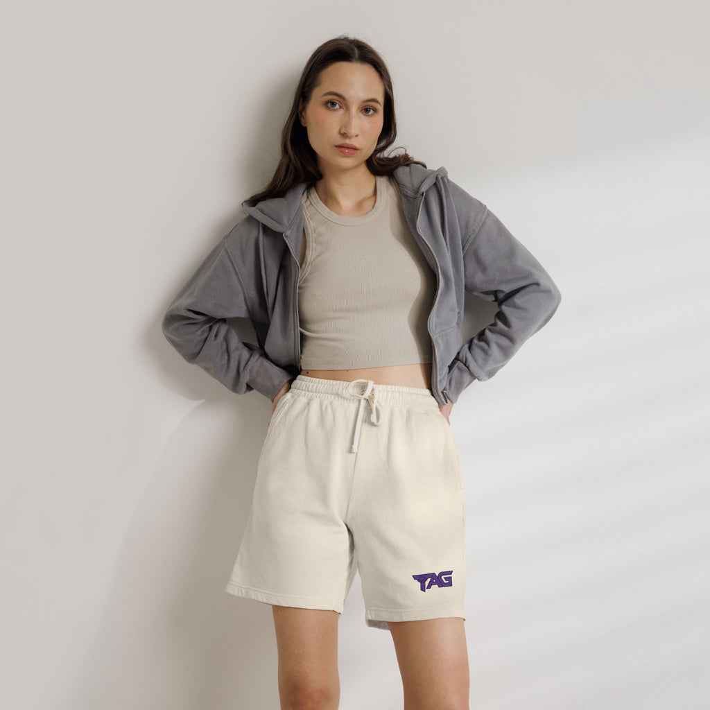 Unisex Garment-Dyed Lightweight Fleece Sweat Shorts