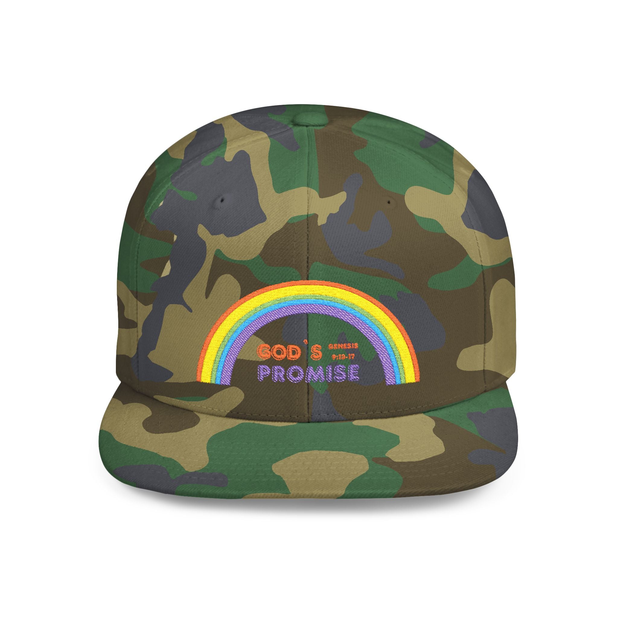 'God's Promise' Flat Bill Snapback Hat