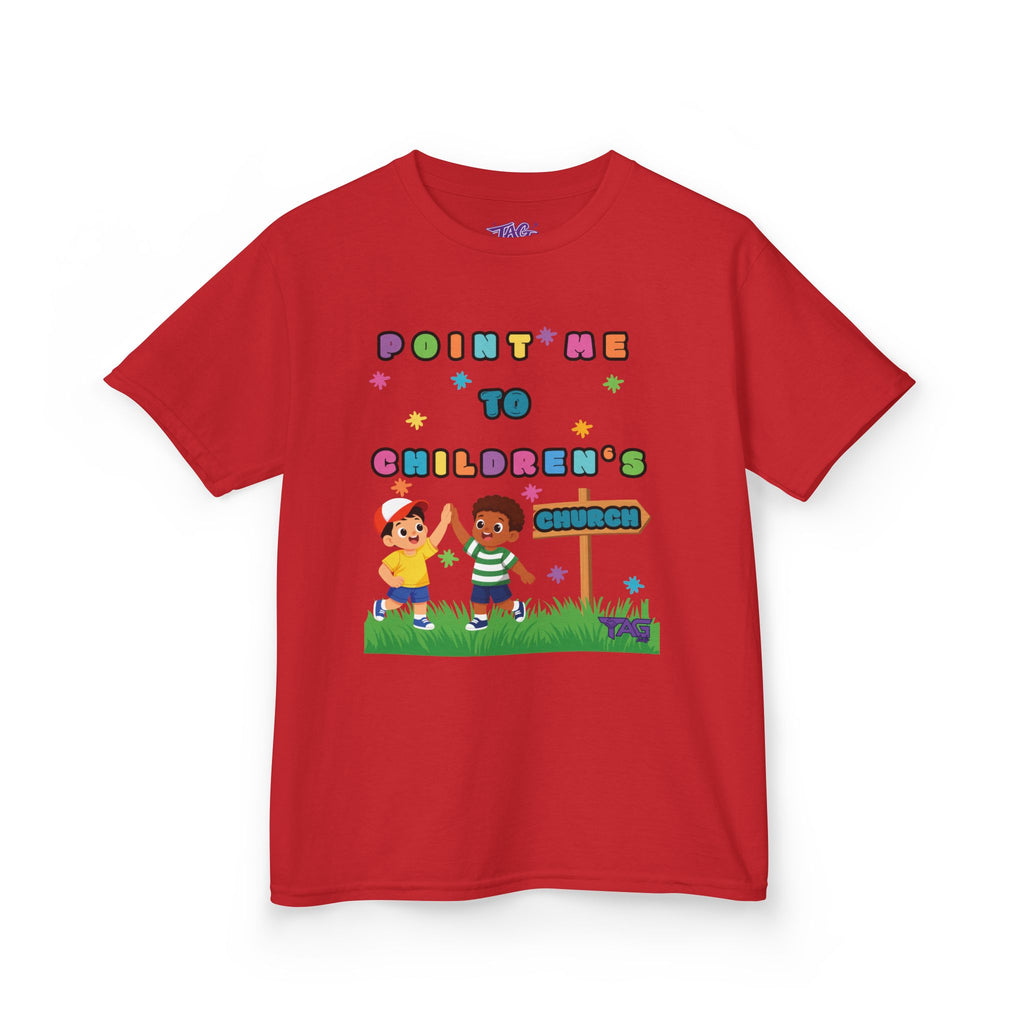 Point Me To Children`s Church Kids Tee