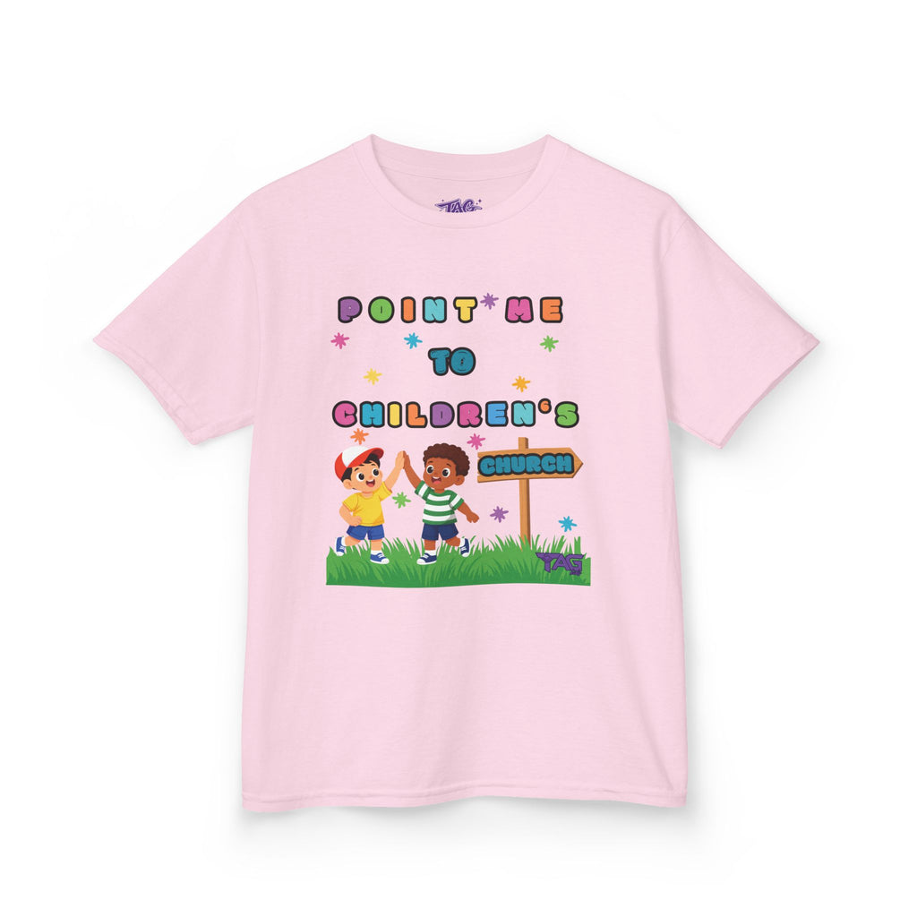 Point Me To Children`s Church Kids Tee