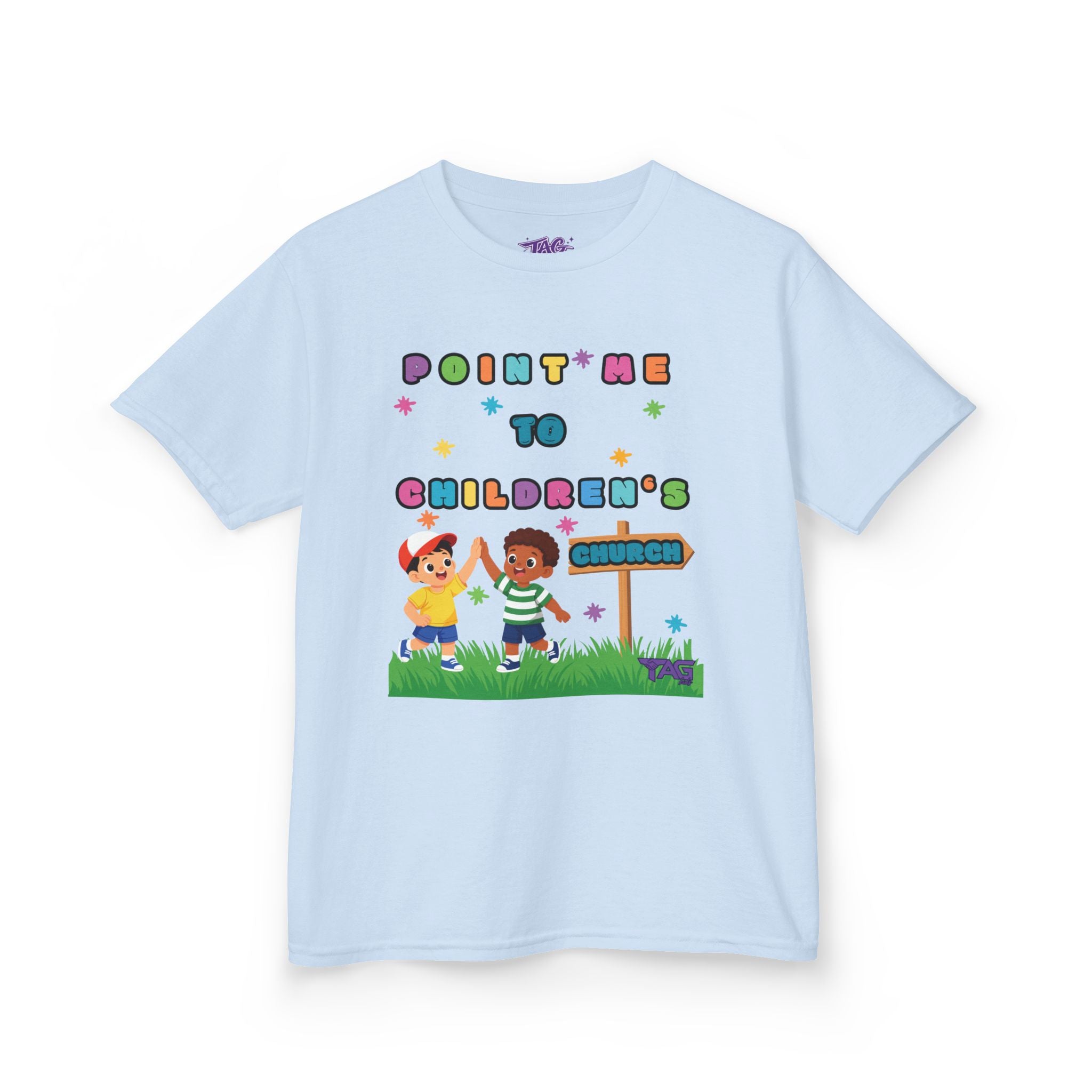 Point Me To Children`s Church Kids Tee