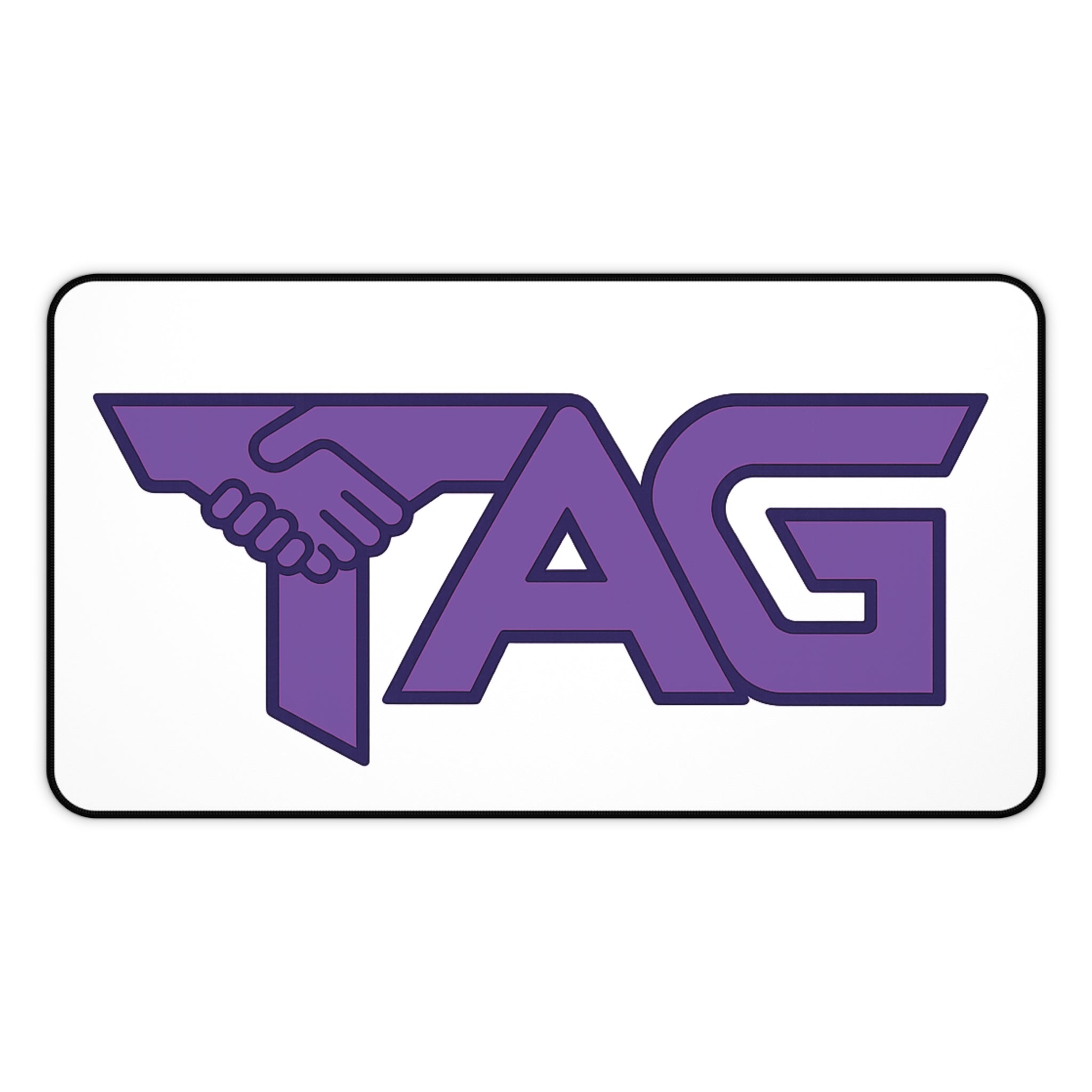 TAG Logo Desk Mat — Purple Handshake Gaming/Work Mousepad